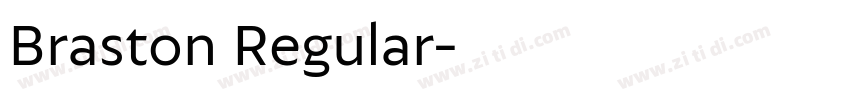 Braston Regular字体转换